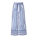Feitong Women Pants Casual Striped Printed Wide Leg Pants Casual Waistband High Waist Pants Loose Female Trousers Ladies Pants
