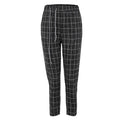 Feitong Women Casual Plaid Elastic Waist Lace Up Loose Plus Size Full Length Pants Streetwear Female Trousers Femme Pantalons