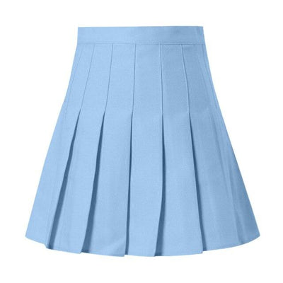 Feitong Women Skirts Fashion High Waist Pleated Mini Skirt Bodycon Slim Waist Tennis Skirt Party Casual Skirts Summer Jupe Femme