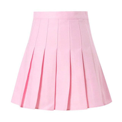 Feitong Women Skirts Fashion High Waist Pleated Mini Skirt Bodycon Slim Waist Tennis Skirt Party Casual Skirts Summer Jupe Femme