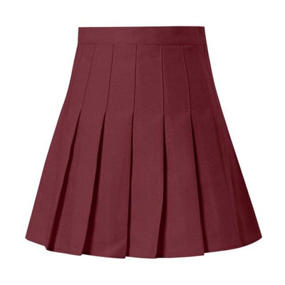 Feitong Women Skirts Fashion High Waist Pleated Mini Skirt Bodycon Slim Waist Tennis Skirt Party Casual Skirts Summer Jupe Femme