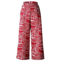 Feitong Women Pants Summer Leaves Printing Drawstring Wide Leg Pants Women Trousers Female Streetwear Leggings Pantalon Femme