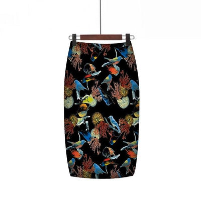 Women Summer Trend Comfortable Casual Bag Hip Skirt Print Skirt Female Falda Jupe Femme Skirts Womens Faldas Mujer Moda 2019