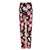 Feitong Women Pants Mid-Waist Floral Print Elastic Waist Long Loose Straight Ladies Casual Pants Female Trousers Pantalons