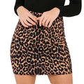 Feitong Women Skirts Summer Leopard Printed Skirt High Waist Sexy Pencil Bodycon Hip Mini Skirt Female Skirts Faldas Mujer