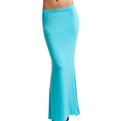 Feitong Women Skirts Fashion Sexy Casual Solid High Waist Hip Long Floor-Length Skirt Black Summer Jupe Femme Women Clothing