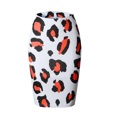 Feitong Women Skirts High Waist Print Pencil Skirt Hip Knee-Length Slim Sexy Short Skirt Party Casual Skirts Summer Jupe Femme