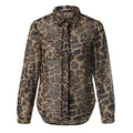 Fashion Women Sexy Blouse Leopard Print Long Sleeve Button Down Blouse Chiffon Shirt Blusas Feminino Ladies Blouses Womens Tops