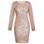 Women's Autumn Spring Dresses Robe Sexy Slim Dress Solid Sequined Stitching Shining Club Sheath Long Sleeve Elegant Mini Dress