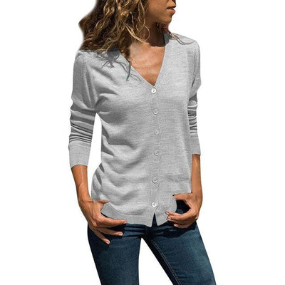 Women Clothing Blouses Women Shirts Casual Solid Button Up V-Neck Long Sleeve Pullover Casual Loose Shirt Womens Tops Blouses